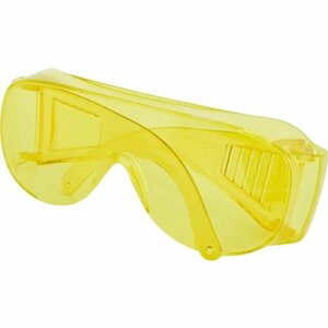 Очки защитные открытые Dexter 13513LMD желтые с возможностью носки корригирующих очков