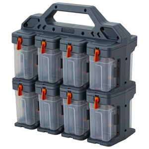 Органайзер для мелочей BLOCKER Expert 16 модулей 310х154х320мм серый/оранжевый