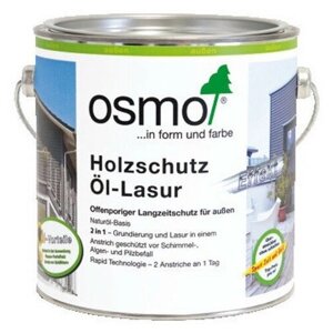 Osmo Защитное масло-лазурь для древесины с эффектом серебра HolzSchutz Öl-Lasur Effekt (2,5 л 1143 Оникс серебро )