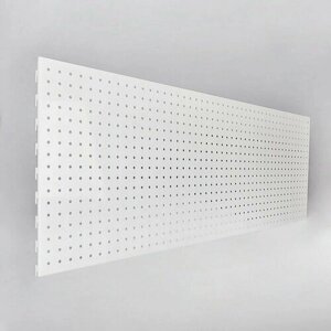 Панель для стеллажа, 35 101 см, перфорированная, шаг 2,5 см, цвет белый