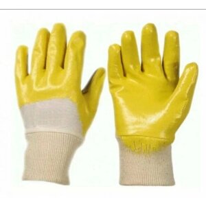 Перчатки ASTRA LITE 3/4 с частичной обливкой нитрилом желтого цвета 11 XXL