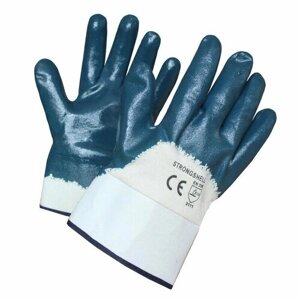 Перчатки МБС (маслобензостойкие) Нитрил синие (Краги) (2 пары)