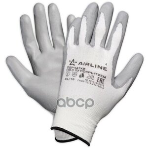 Перчатки Нейлоновые С Цельным Пу Покрытием Ладони AIRLINE арт. AWGN02