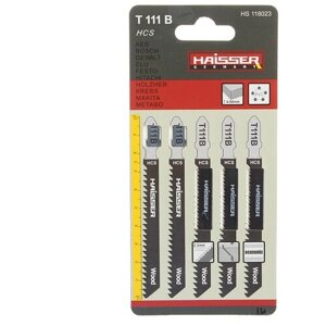 Пилка для электролобзика Haisser HS118023 для дерева, ламината, пластика 5 шт