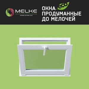 Пластиковое окно ПВХ Melke Lite`70. Высота 670. Ширина 870
