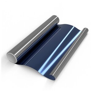 Пленка зеркальная, Солнцезащитная пленка для окон R BLUE 15 LUXFIL (голубая). Размер: 75х1000 см. Толщина: 56 мкм.