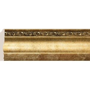 Плинтус декоративный Cosca 95, античное золото. Набор 4шт.