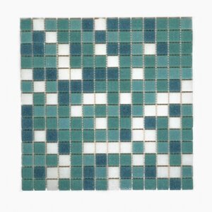 Плитка мозаика MIRO (серия Einsteinium №129), стеклянная плитка мозаика для ванной комнаты, для душевой, для фартука на кухне, 10 шт.