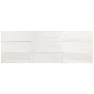 Плитка Porcelanosa Retro Studio White 31.6x90 P3470901 орнамент гладкая, глянцевая изностойкая