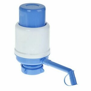 Помпа для воды Ideal, механическая, под бутыль от 11 до 19 л, голубая