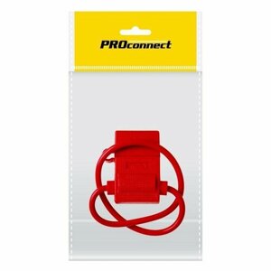 PROconnect Держатель предохранителя , тип вилочный, красный, 1 шт, пакет бопп 16-0421-4-9 (80 шт.)