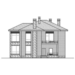 Проект дома Catalog-Plans-48-24CK (362,47кв. м, 15,9x15м, кирпич 510)