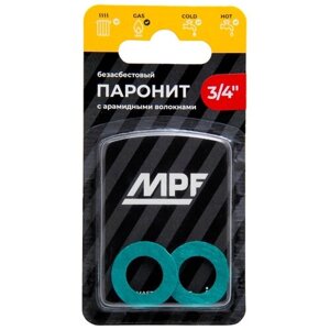 Прокладка 3/4" MPF безасбестовая (паронит, 2 шт. MP