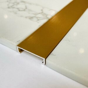 PROLISTEL P ALL -Алюминиевый профиль п-образный цвет золото матовое размер 7х25х7 мм длина 2.7 метра
