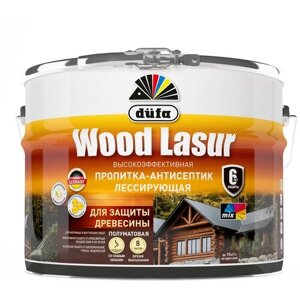Пропитка-антисептик лессирующая для защиты древесины Dufa Wood Lasur (2,5л) бесцветный и под колеровку