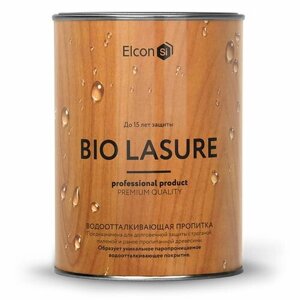 Пропитка Силиконовая для Дерева Elcon Bio Lasure 0.9л Бесцветный для Внутренних и Наружных Работ / Элкон Био.