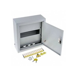 Распределительный шкаф ЩРН, 12 мод, IP31, навесной, сталь, с клеммами | код. MKM14-N-12-31-Z | IEK (5шт. в упак.)