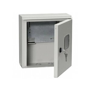 Распределительный шкаф ЩУ, 2 мод, IP54, навесной, сталь, серая дверь, с клеммами | код. MKM51-N-01-54 | IEK (9шт. в упак.)
