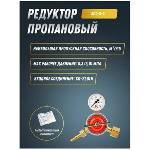 Редуктор пропановый БПО-5-4 ПТК (001.010.214)