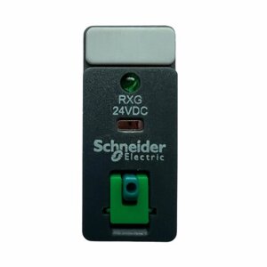 Реле Schneider Electric Zelio Relay RXG22BD с 2 перекидными контактами (2CO), светодиодом и кнопкой "тест" с напряжением катушки 24В DC