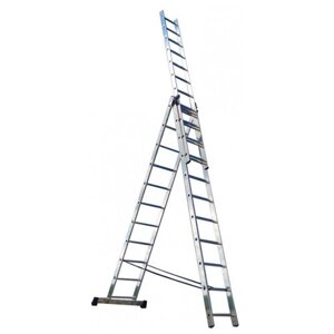 РемоКолор Лестница трехсекционная РемоКолор универсальная, алюминиевая, 7 ступеней 63-3-007