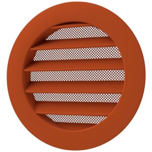 Решетка вентиляционная круглая D100 мм RAL2001 красно-оранжевый матовый