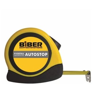 Рулетка Biber 40074 Autostop 7,5 м/25 мм