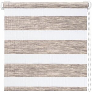 Рулонная штора Вудэн (014.13) Бежево-серый 43x160 см