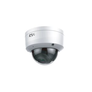 RVi-1NCD4054 (2.8) white Купольная антивандальная IP видеокамера, объектив 2.8мм, 4Мп, Ик, POE, Встроенный микрофон, MicroSD
