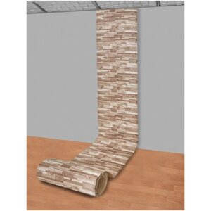 Самоклеящаяся ПВХ 3D-панель для стен в рулоне LAKO DECOR, Деревянная кладка 8, 70x600см, толщина 6мм