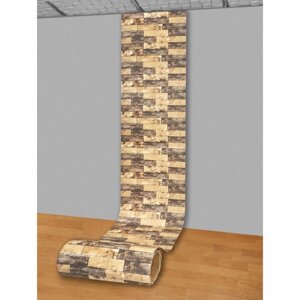 Самоклеящаяся ПВХ 3D-панель для стен в рулоне LAKO DECOR, Каменная кладка 23, 70x600см, толщина 6мм