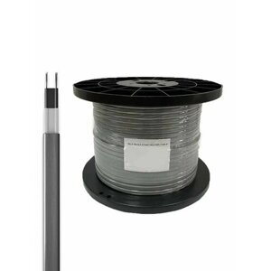 Саморегулирующийся греющий кабель на трубу, 25м 24Вт-2/ Без экрана/ Серый