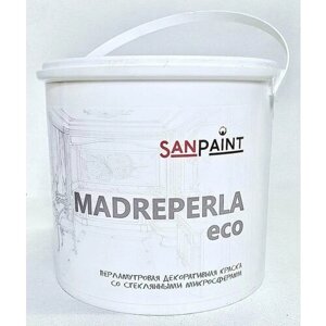 Sanpaint Madreperla Eco краска для внутренних работ полупрозрачная перламутровая (1кг)