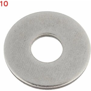 Шайба кузовная нержавеющая сталь 10x30 мм DIN 9021 (2 шт.) (10 шт.)