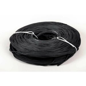 Шнур резиновый уплотнительный черный монолитный жесткий круглый 2,5 мм длина 6 метров