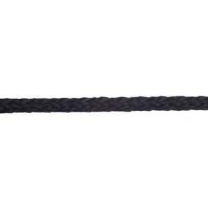 Шнур вязаный полипропиленовый 8 прядей черный d5 мм 30 м без сердечника