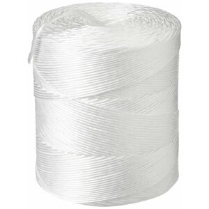Шпагат из полипропилена Kraftcom, 3мм х 50м (2шт), цвет - белый / веревка для белья, для подвязки растений, веревка для хозяйственных работ