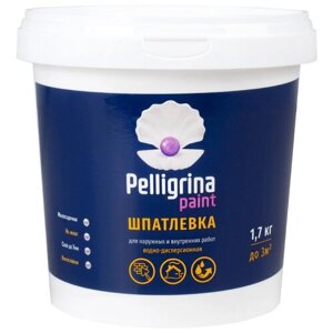 Шпатлевка универсальная для наружных и внутренних работ Pelligrina Paint, акриловая, 1,7 кг