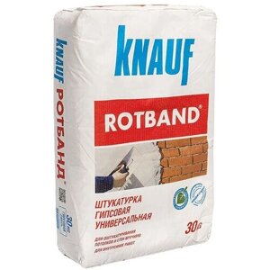 Штукатурка Knauf Ротбанд, гипсовая, белая 30 кг