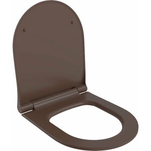 Сиденье с крышкой для унитаза Ambassador Abner микролифт 102T20601S, коричневый матовый