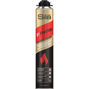 Sila Pro B1 Firestop, огнестойкая профессиональная монтажная пена, 750 мл
