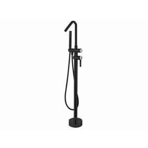 Смеситель отдельностоящий для ванны с душем a-five Lotus D35 черный (А5-0630)