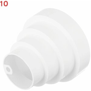 Соединитель для круглых воздуховодов центральный пластиковый d80/100/125/150 мм (10 шт.)
