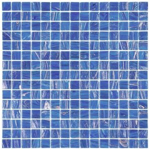 ST-BL537 Мозаика одноцветная чип 20 стекло Alma Mono Color синий квадрат глянцевый