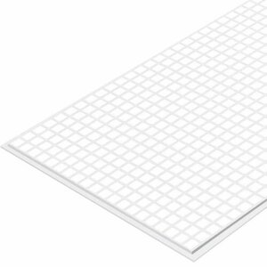 Стеновая панель ПВХ 960x485x0.3 мм Мозаика белая 0.47 м?