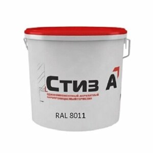Стиз А, 7 кг, RAL 8011/коричневый - Акрилатный паропроницаемый герметик, сази