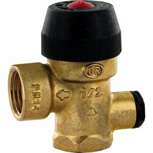 STOUT Клапан предохранительный для отопления с вых. под манометр 3 бар 1/2"x1/2х1/4"488.130)