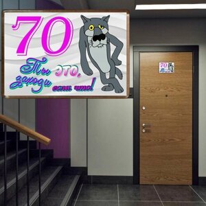 Табличка на дверь № 70 / креативные цифры на дверь из акрила