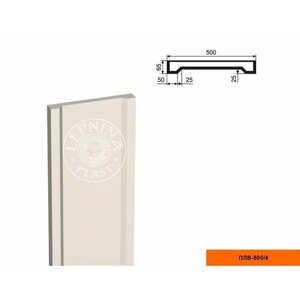 Тело фасадной пилястры из пенополистирола с покрытием LEPNINAPLAST-FASAD (Лепнинапласт-фасад) ПЛВ-500/4
