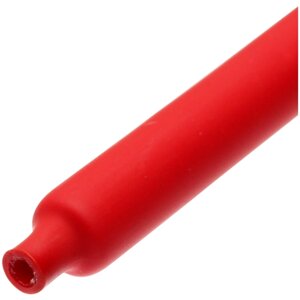 Термоусадочные красные клеевые трубки 3:1 с подавлением горения ТТК (3:1)-6/2 (красная) (КВТ) (10 шт. в упаковке)